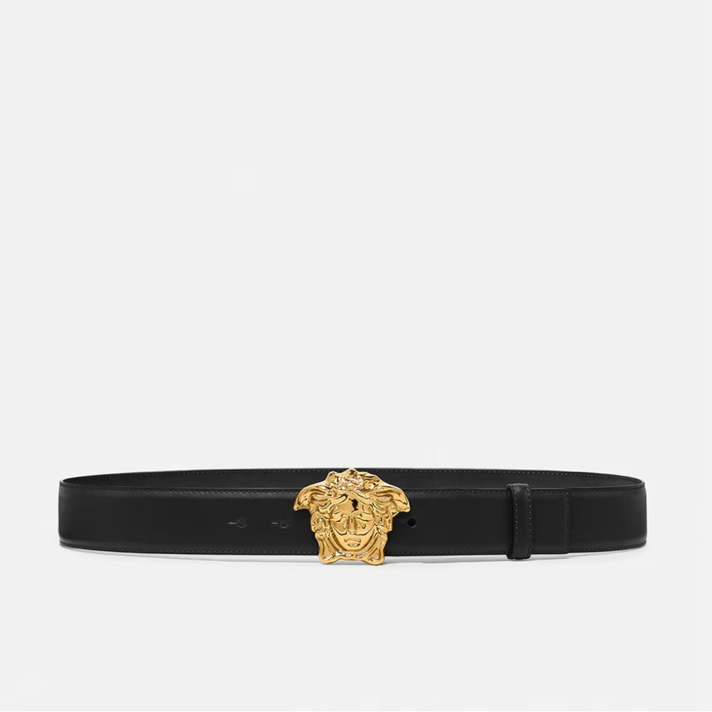 Versace La Medusa Leather Belt